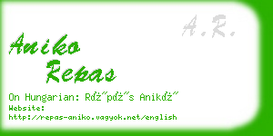 aniko repas business card